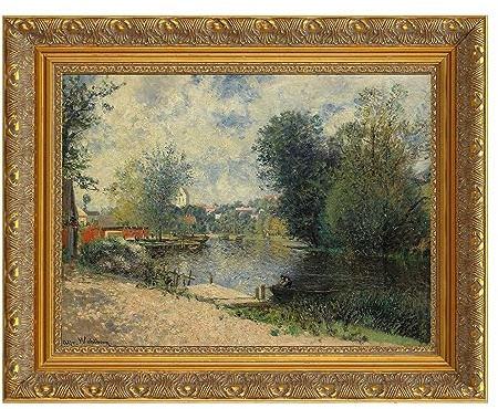 FOLKOR DIY Wood Frame for 24x36 Canvas Paintings, 2.4 Wide Antique Ornate Canvas Frames for Oil Painting Art Prints, 24x36 Gold Frame for Home Living Room Wall Decor (No Backboard & Glass Cover)