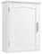 EUGAD Armario de Baño, Armario de Pared, Mueble Auxiliar de Almacenaje para Baño Cocina y Dormitorio, Estante Ajustable, Blanco, 40x17x51 cm