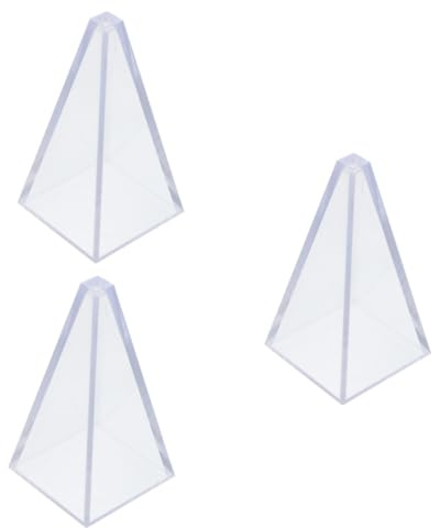 STOBOK 3stücke Pyramid Candle Mold Aus Kunststoff Kerzenform Für Geometrische Duftkerzen Einfache Herstellung Von Handgemachten Kunstwerken Für Wohndekoration Und Kreative