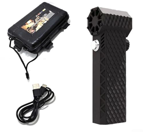 Gbtdoface Tragbarer Turbo-Jet-Ventilator, Luft-Staubwedel-Reiniger, bürstenloser Motor-Jet-Ventilator, 110.000 U/min, Turbo-Lüfter, 180 W, Hochleistungs-Staubgebläse (schwarz)