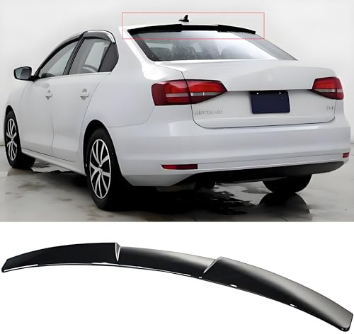 MUTUSAISI Rear Window Roof Spoiler Gloss Black Top Wing Compatible with VW Jetta GLI/S/SE/SEL/Sport MK6 2011-2018 Accessories