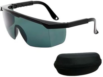 Okaywork Occhiali di Sicurezza Laser per Trattamento di epilazione Laser Cosmetologia Protezione Occhi operatore, Occhiali luce pulsata Accessorio Industriale Occhiali protettivi per (grigio)