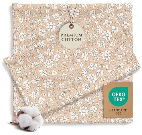 Pobibaby - Premium Twin Fitted Sheet, Flat Sheet with Pillow case - Ultra-Soft Cotton Blend, Stylish Woodland Pattern, Deep Pockets - Twins Sheets - 3 PC (Meadow)
