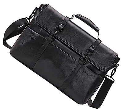 FELTECHELECTR Pu Leder Aktentasche Computertasche Herren Business Umhängetasche Schultertasche Tragbare Dokumententasche Für Büro Und Reisen Robust Stilvoll Und Vielseitig Einsetzbar