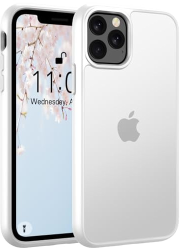 Andwing Matt Hülle für iPhone 11 Pro 5,8 Zoll Matt transparent | Militärstandard FallSchutz Handyhülle Durchscheinende Rückseite Schutzhülle, Anti-Fingerabdruck Kratzfest Haltbar