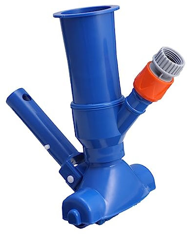 SUPVOX Pool Cleaning Pool Vacuum Head with Brush 5-piece Set Blue Lightweight Easy to Use Removable Storage Suitable for Pool Sizes