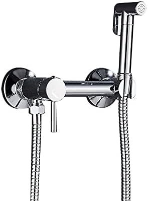 DXEMRQPB Rubinetto per Bidet Nero Opaco, Set per la Pulizia del Water, doccetta, spruzzatore per Bidet, rubinetti per Water, rubinetti igienici per Bidet Musulmani, cromati, Neri, Bronzo.