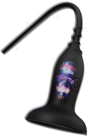 BDSMYEE Dilatatore Uretra in Silicone con 10 Modalità di Vibrazione, Vibratore Uretrale con Ventosa, Stimolazione della Prostata, Vibratore per Pene, Dilatatori Uretrali (Nero, Grande)