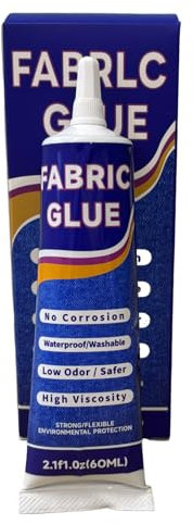 Colla per tessuto, forte adesivo permanente, extra forte, colla per tessuti, tappezzeria, tessile, feltro, pelle, orlo, toppe, tappeti, impermeabile, morbido, trasparente (2 pezzi)