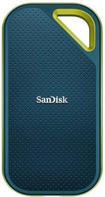 SanDisk Extreme PRO Portable SSD 2 TB - bis zu 2.000 MB/s Lesen - Monterey | Externe SSD, kompatibel mit PC, Mac & Konsolen, IP65-Wasser- & -Staubschutz, 256-Bit-Verschlüsselung, USB 3.2 Gen 2, USB-C