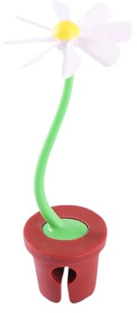 Elevador de tapa de olla de silicona, soporte para tapa de olla, erizo de silicona, juego de 4 unidades, pequeña margarita, elevador de tapa de olla, protección contra sobrecocción en forma de flor