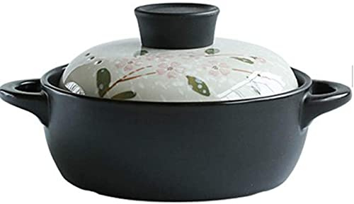 Casseruola in Terracotta, casseruola in Ceramica, pentola in Terracotta, pentola in Terracotta, accumulo di Calore e Risparmio energetico, Sana e Durevole - 4L