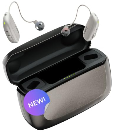 Jabra Enhance Select 700 Clinic-Quality OTC Hearing Aids, Licensed Audiology Services Included, Bluetooth LE Audio & Streaming for iOS/Android, Nearly Invisible & Comfortable, Silver
