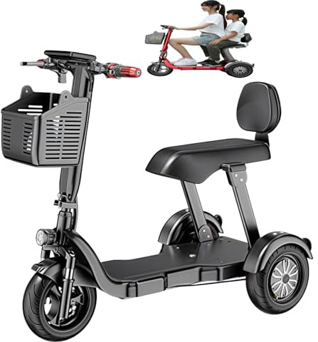 Elektromobile Für Erwachsene, Elektrisches Dreirad Für Den Hausgebrauch, Klein, Für Senioren, Zum Abholen Und Bringen Von Kindern, Ideal Für Ältere Menschen Black,15A
