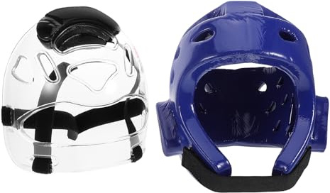 Zerodeko Casco de Taekwondo Ajustable con Facial para Ligera para Karate y Entrenamiento de Artes Marciales Equipo de Sparring Seguro para Competición y Práctica