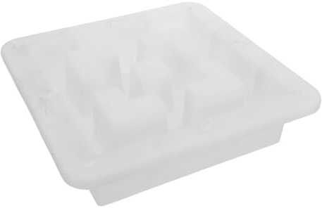 NIYANGLE Moule à Briques Creuses en Béton 20x20x6 Cm Moulage en Ciment Réutilisable pour Murs Décoratifs et Aménagement Paysager Extérieur, Outil de Maçonnerie Manuel Robuste et Polyvalent