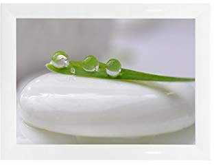 Online-GalleryKing Cornice Foto 48 x 68.5 cm Cornice per Poster Puzzle Collage di Foto Colore Bianco Lucido in Vetro antiriflesso e Cornice in MDF da 35 mm