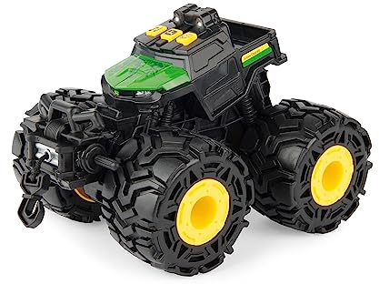 JOHN DEERE JD MT Lights & Sounds Gator, Aufsitz-Spielzeug mit echten Geräuschen & LEDs, robuster Outdoor-Traktor, batteriebetrieben, perfekt für Kleinkinder und Kinder.