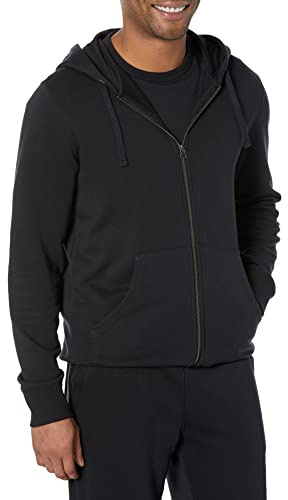 Amazon Essentials Uomo Felpa con Cappuccio e Cerniera Integrale a Maniche Lunghe in Spugna Francese (Disponibile nelle Taglie Big & Tall)