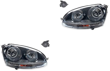 Johns, Scheinwerfer Satz Xenon passend für VW Golf V 1K 5M 10/2003-05/09 D2S H7 +Nebel