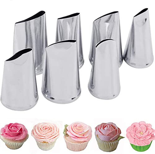 Piping Nozzles,Nozzles Decorating， Piping Nozzle 15 Pcs Grass Rose Petal Leaves Nozzles Piping Cake Decorating Tool Kitchen Accessories Reusablediy Cake Kit Cake Decorating Tips