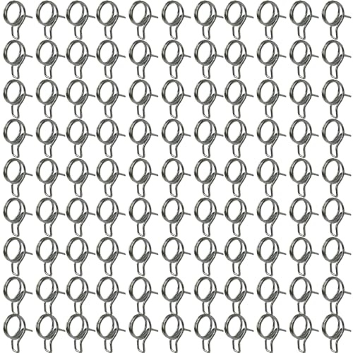 TAODAN Lot de 100 accessoires d'irrigation - Kit d'irrigation goutte à goutte - Connecteur de collier de serrage de 6,35 mm - Collier de serrage pour tuyau d'irrigation de jardin - Raccord de tuyau de