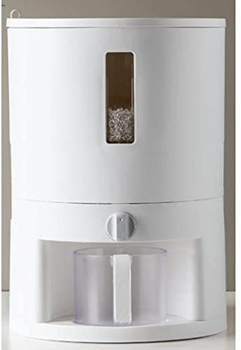 Whole grains Sealed Cereal Dispenser，Food Dispenser Multifunctional Oatmeal Machine Hermetically Sealed Rotation Outputfor Household Accommodate (Size: S-6kg)