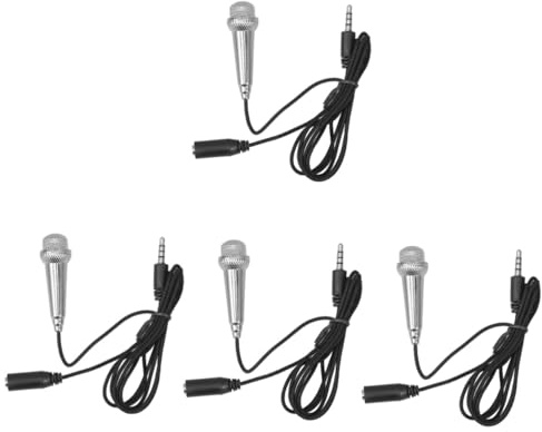 Toyvian 4stücke Mini Mikrofon Für Handy Und Laptop Tragbares USB Mikrofon Für Gesang Podcasting Und Vlogging Kompaktes Leichtes Design Für Einfache Nutzung Überall