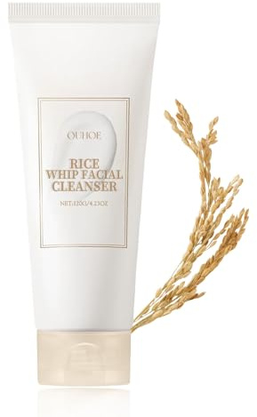 Rice Face Cleanser - Deep Cleansing Facial Cleanser for Pore Purifying - Rice Face Wash - Korean Skincare Face Cleanser Women - Hydrating Cleanser for Dry Skin - Facial Wash for All Skin Types (120g)