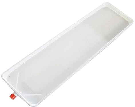 Vaschetta di raccolta dell'acqua per condizionatore d'aria zincata con foro di scarico e tubo flessibile portatile AC Unit Water Catcher (191 x 24 cm)