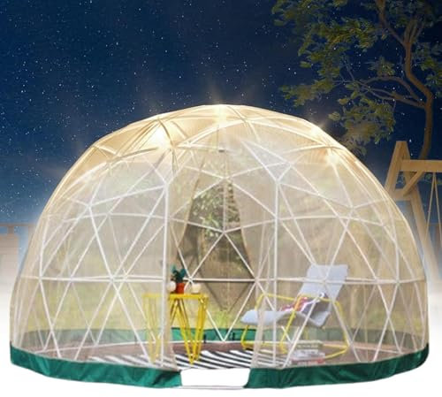 aromaoveite Garden Dome Igloo Bubble Tent House Outdoor 10/12 Ft, Dome Tents, Weatherproof Greenhouse Garden Bubble Tent, Mesh Garden Dome House For Backyard, Party,3.6m