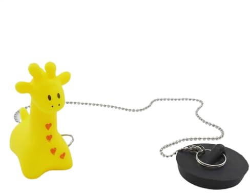 Badewannenstöpsel mit Kette – Badewannenstöpsel, Badewannenstöpsel | Cartoon Gummi schwimmender Badewannenstopper mit Kette, Ablaufstopfen mit langer Kette für Bad, Waschbecken, Badezimmer, Küche