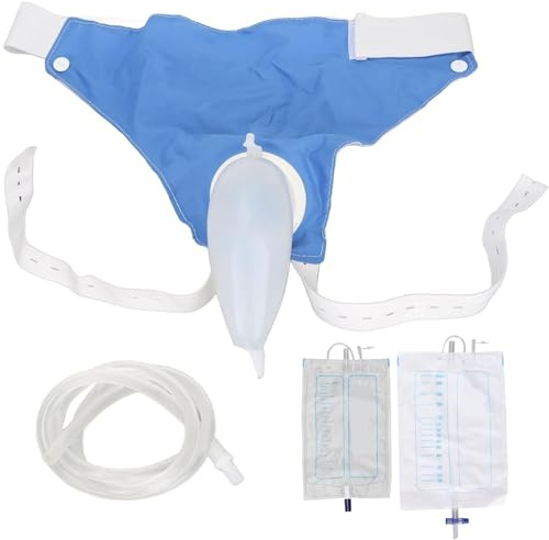 BEAHING Urinsammler für Männer, tragbarer männlicher Urinsammler mit elastischer Taille, atmungsaktivem externen Katheter für Männer mit Röhrchen für Harninkontinenz, bettlägerige Patienten