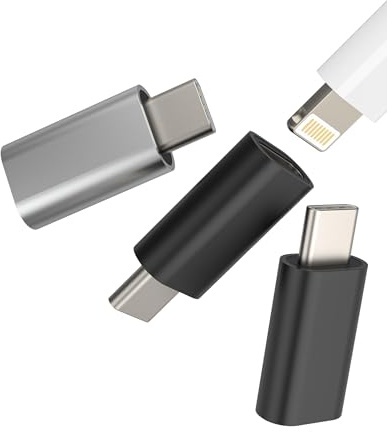 Adaptateur Lightning Femelle Vers USB C Mâle Chargeur (Lotde3)Certifié Pour Apple MFI Pour iphone 16 15 Pro Max Compatible Avec Samsung S24 Pour ipad Type C Jack Adapter Voiture Accessoires Connecteur