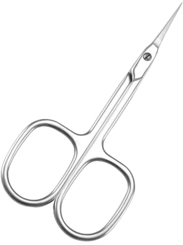 Ciseaux à cuticules en acier inoxydable pour manucure et pédicure - Outil de beauté pour sourcils, nez, barbe et cheveux