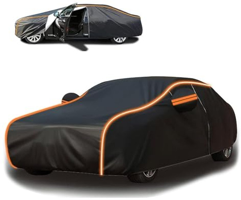 Car Covers for mini Classic 1997-2000, Car Covers for Outside Storage, Dustproof Scratch proof UV resistant All Weather Protection, with Door Zipper nyn24