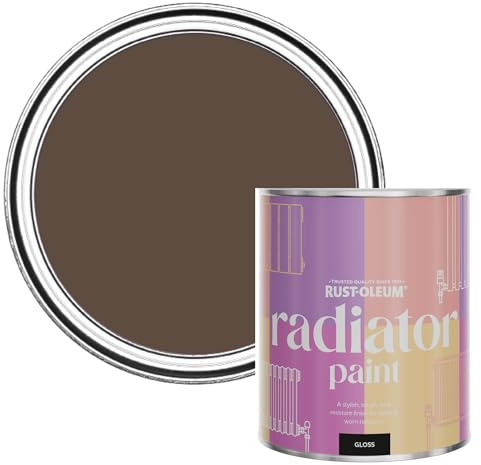 Rust-Oleum Heat-Resistant Radiator Paint in Gloss Finish - Coffee Bean 750ml