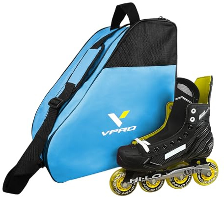VPRO Schlittschuhtasche,Roller Skate Bag, Inline Bag, Ice Skate Bag, Skate Bag for Children/Adults, mit Tragegurt und Reißverschluss