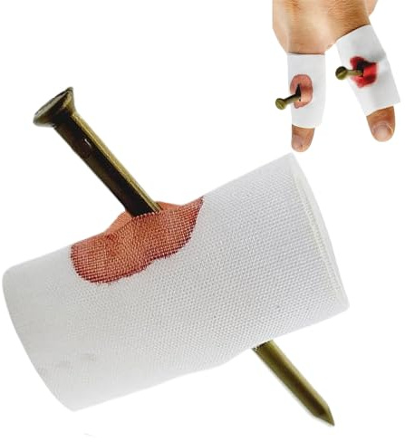 Doslilyy Articles de farce | Blagues amusantes, accessoires de piercing de doigt pour jeunes, adolescentes, étudiants, femmes, anniversaire, Pâques, panier de bas de Noël pour garçon et fille