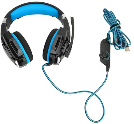 Sxhlseller Wire Gaming Headset Noise Cancelling Kopfhörer mit Mikrofon für Computer PC, Komfortables Ergonomisches Design