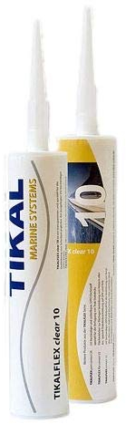 Tikalflex Clear 10 MS-Polymer Klebstoff und Dichtstoff | Transparent | 290ml | Haftet auf Polyester, Epoxid, Metall, Kunststoff, Beton, Stein