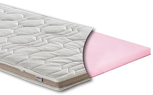 ARBD Kaltschaum Topper 180x200 cm – 7cm Matratzentopper H4 hart – orthopädische Matratzenauflage für alle Matratzen & Betten – atmungsaktiv, ergonomisch & Allergiker geeignet