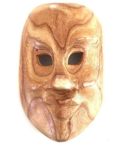 OMA African Mask Wall Hanging Wooden Hand Crafted Wise Man Blessings And Love Mask Home Decor Gift