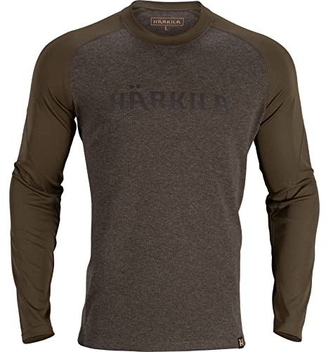 Härkila | Metso L/S T-Shirt | Professionelle Jagd Kleidung & Jagd Zubehör für Herren & Damen | Skandinavische Qualität Made to Last | Willow Green, M