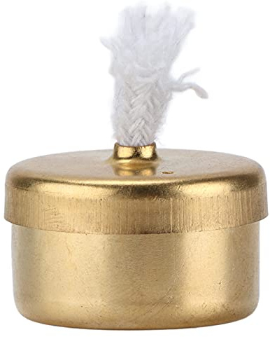 MOUMOUTEN Kupfer Alkohol Lampe, öllampe für Innenräume, Mini Brenner Licht Brenner zum Heizen von Laborgeräten Ollampe Messing Petroleum Lampen 2,7x1,6cm