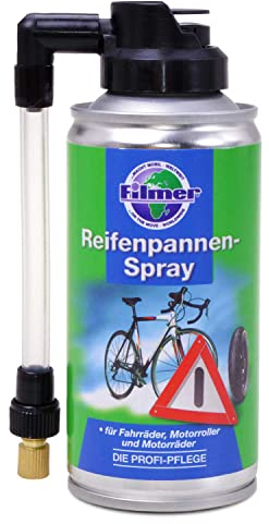 Reifenpannen-Spray, Reifen Reparatur Spray, Pannenspray, Reifen Dicht für Fahrrad, Moped, Motorrad Reifen Dunlop Ventil, 150ml
