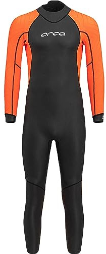 2023 Orca Mens Vitalis Hi-Vis Open Water våtdräkt - Svart - Vitalis våtdräkt är utvecklingen av Openwater Core Swimskin