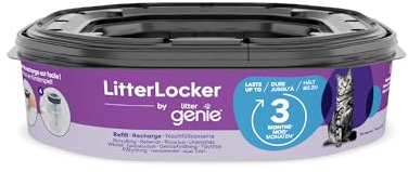 LitterLocker by Litter Genie, XL-Nachfüllkassette, Original-Spezialfolie mit Geruchsbarriere garantiert 100% Geruchsschutz