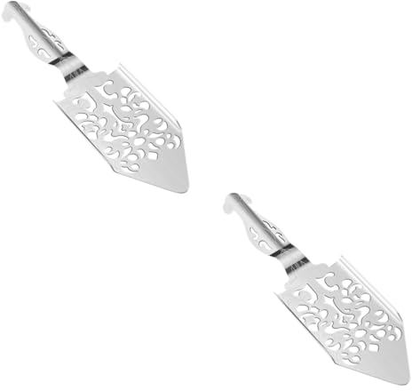 Cabilock 2pièces Cuillère à Absinthe Acier Inoxydable Cuillère Multifonction Pour Dissoudre Sucre Et Filtrer Outil Traditionnel Pour Préparer Absinthe