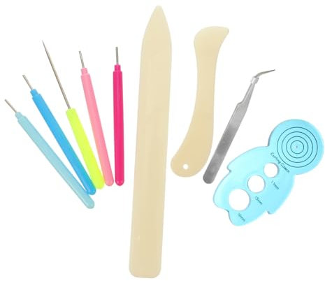 STOBOK 9stücke Papier Quilling Werkzeug Mit Schlitz Für Kunst Diy Handwerk Blumen Roll Schlitz Kit Für Heimwerkerarbeiten Weihnachtsdekorationen Und Mehr